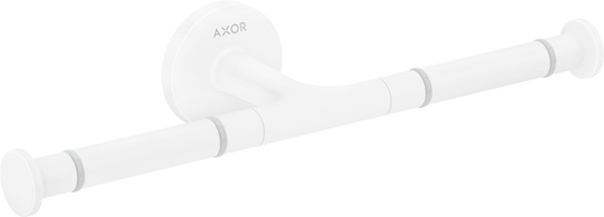 Hansgrohe Toilettenpapierhalter doppelt Axor Universal Circular mattweiss 42857700