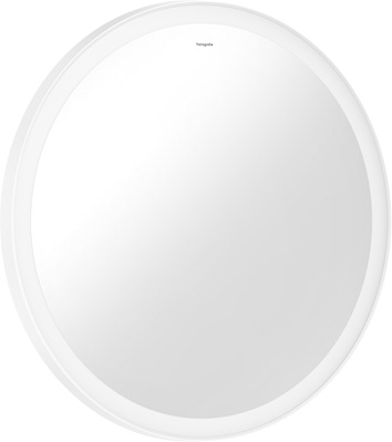 Hansgrohe Spiegel Xarita Lite S 700/30 mit runder LED Beleuchtung Wandschalter weiß matt 54966700