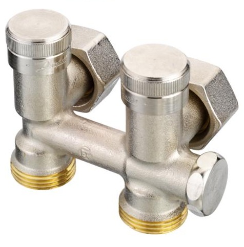 Danfoss Hahnblock RLV-K 3/4" Eck, für Einrohr- und Zweirohr-Anschluss 003L0283