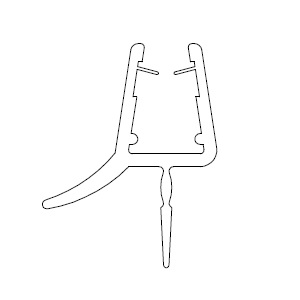 HSK Wasserabweisprofil, Länge 1.000mm E100058-F3