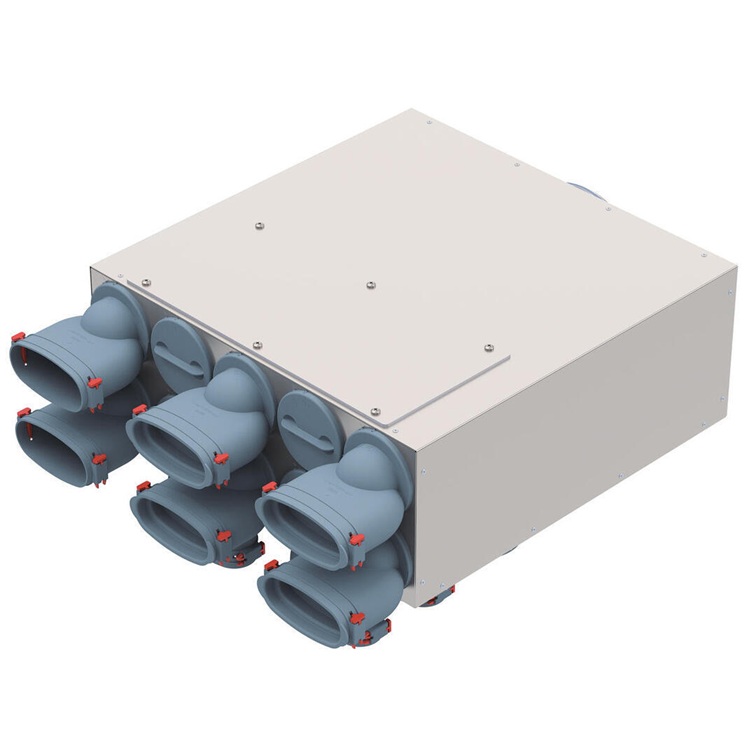 Helios FRS-VK 10-51/160 Verteilerkasten 10 x Oval 51, 1 x DN 160 03849