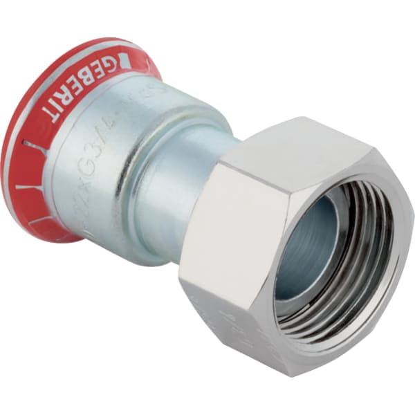 Geberit Mapress C-Stahl Anschluss mit Überwurfmutter d22 25049
