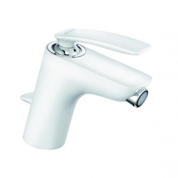 Kludi Balance Bidet-Einhandmischer Ausladung 118mm DN10, weiß/chrom 522169175