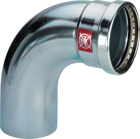 Viega Prestabo XL Bogen 90 Grad mit SC-Contur 1116.1XL in 76,1mm 597658