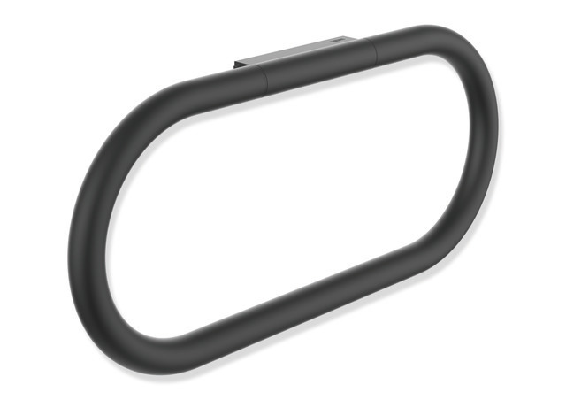 HEWI Handtuchring, Edelstahl schwarz tiefmatt 480.09.00260 DC