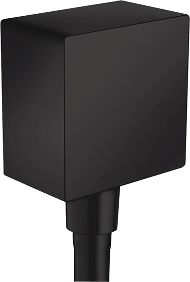 Hansgrohe Schlauchanschluss DN15 Fixfit Square mit Rückflussverhinderer mattschwarz 26455670