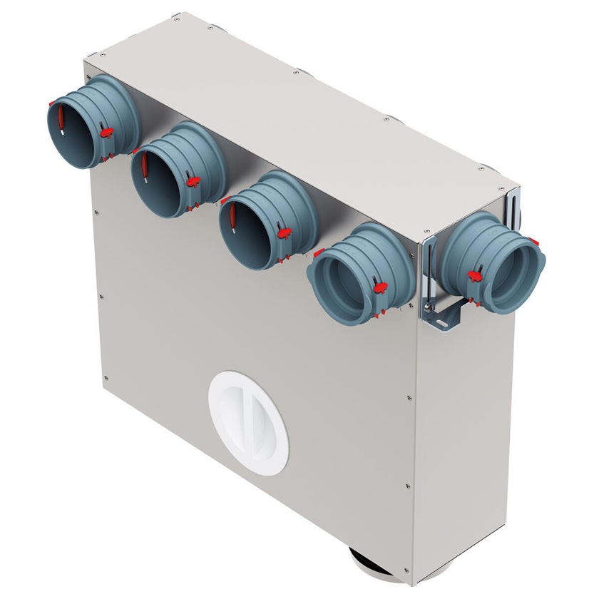 Helios FRS-MVK 4+1-75/125 Multi-Verteilerkasten, 5 x DN 75, 2 x DN 125 03843