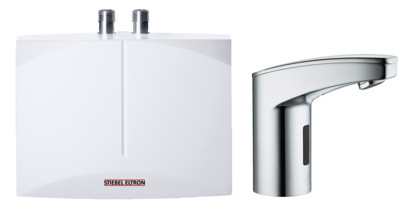 Stiebel Eltron Mini-Durchlauferhitzer DEM 3, 3,5kW/230V + Sensorarmatur WSH 10 238910