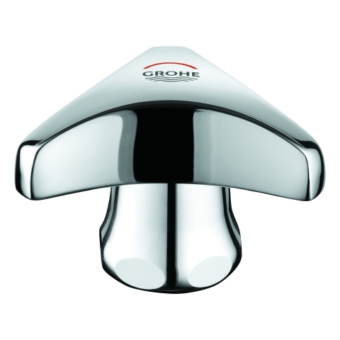 Grohe Griff Trecorn 1/2" Markierung rot mit Kappe chrom 45081000