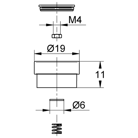 Eichelberg Kappe für Aufputz-Umstellung chrom 44042826