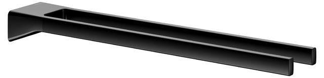 Keuco Handtuchhalter Aveno, 2-armig, 450mm, schwarz matt 14618370000