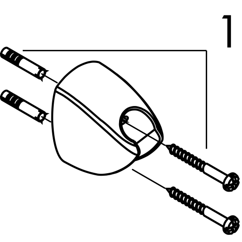 Hansgrohe Wandhalter Porter'C für Handbrause chrom 27521000