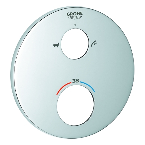 Grohe Rosette rund für Thermostat-Fertigmontagesets chrom 49075000