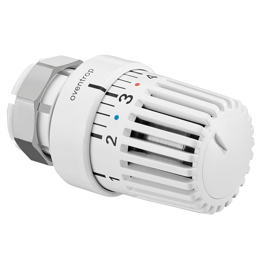 Oventrop Thermostat "Uni LV" 7-28 C, 0 * 1-5, Flüssig-Fühler, weiß 1616001