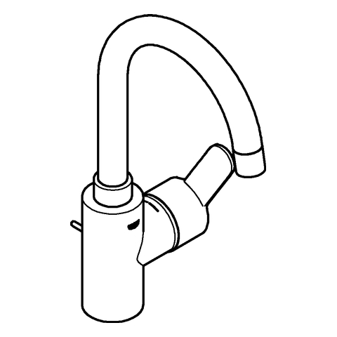 Grohe Eurostyle C Einhand-Waschtischbatterie chrom L-Size 23043003
