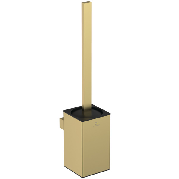 Ideal Standard WC-Bürstengarnitur Conca Cube, eckig, gold gebürstet T4494A2