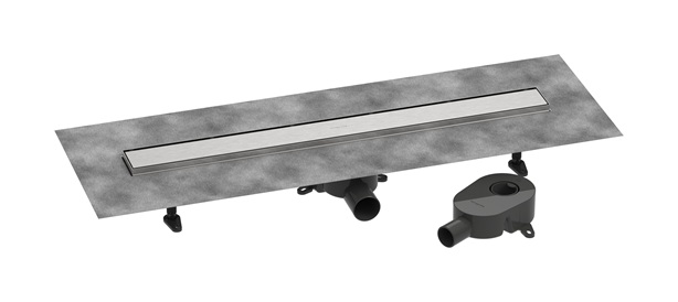Hansgrohe Komplettset DR RainDrain Go 800 rückseitig befliesbar für Standard-/flache Installation, gebürstet edelstahl 56273800