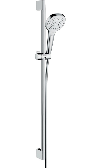 Hansgrohe Brauseset Croma Select E Vario EcoSmart/Unica mit Brausestange 900mm weiss/chrom 26593400