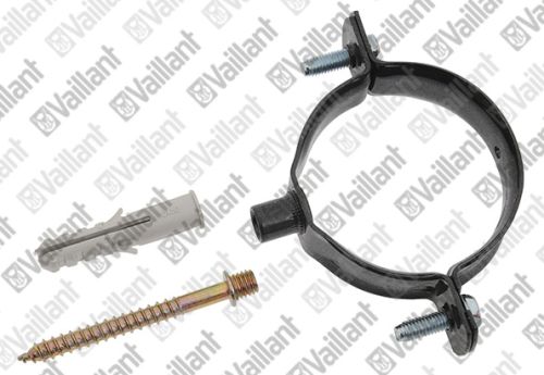 Vaillant Schelle Rohrbefestigung schwarz für Zubehör 303942 (DN 60 PP) 0020018323