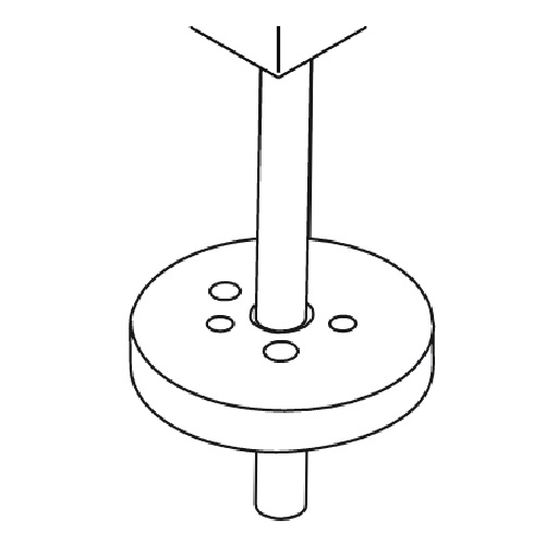 Hansgrohe Rosette Axor Citterio 3-Loch Waschtischmischer Standmodell chrom 97804000