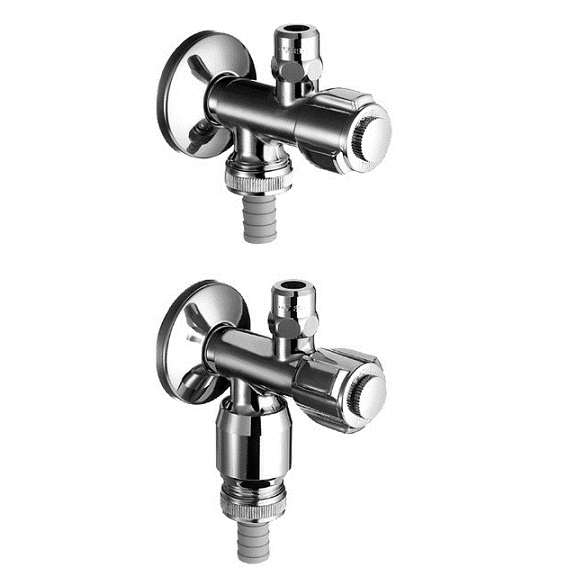 Schell Doppelanschluss-Eckventil COMFORT RV, RB, ASAG, 1/2", chrom 038410699