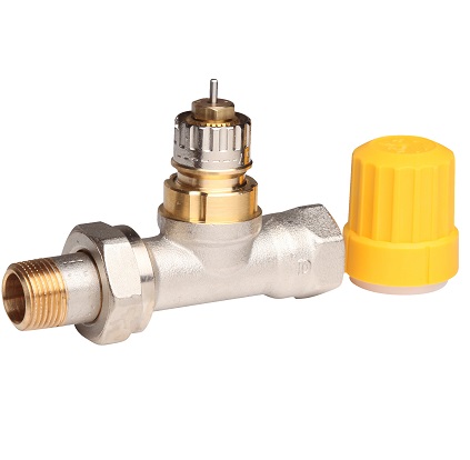 Danfoss Ventilgehäuse RA-UN 10 R 3/8, Durchgang, matt vernickelt 013G3002
