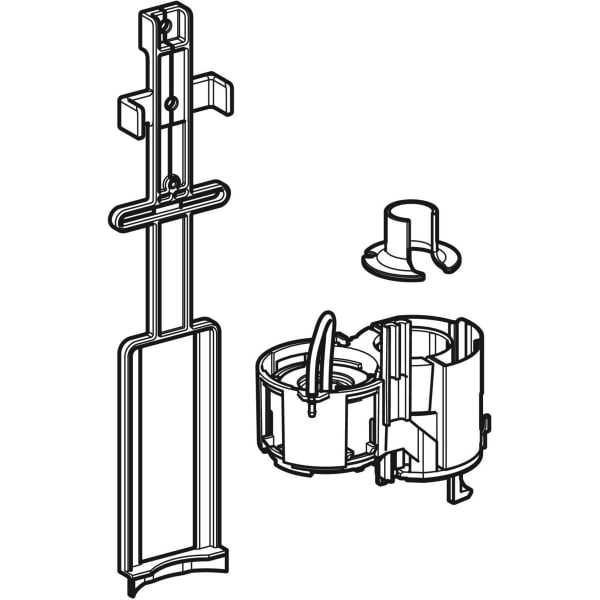 Geberit Heber zu WC-Steuerung mit pneumatischer Spülauslösung 2-Mengen-Spülauslösung Sigma UP-Spülkasten 8cm 242.594.00.1