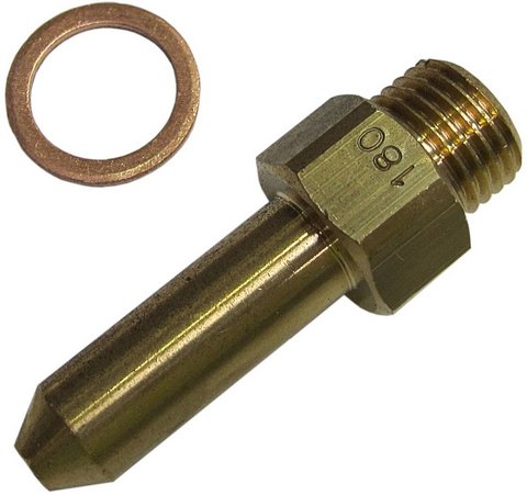Bosch / Buderus Hauptgasdüse 1,80 Bohrung SW16 48mm 8718584788