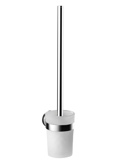 Emco Bürstengarnitur Round Glasteil satiniert chrom 431500101