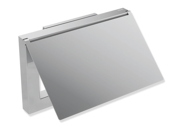 HEWI WC-Papierhalter mit Deckel, Edelstahl, verchromt, 900Q21.00140