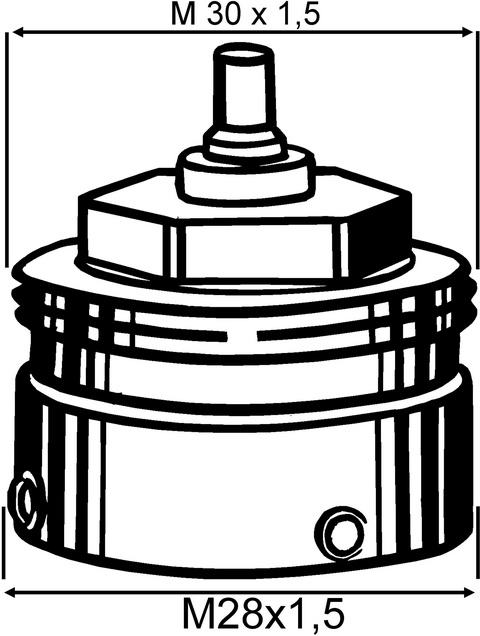 Heimeier Adapter für Fremdfabrikate Heimeier Thermostat-Kopf-Köpfe/ Comap-Ventile 9700-55.700