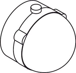 Hansgrohe Axor Uno Griff Thermostat weiß, Unterputz 13294450