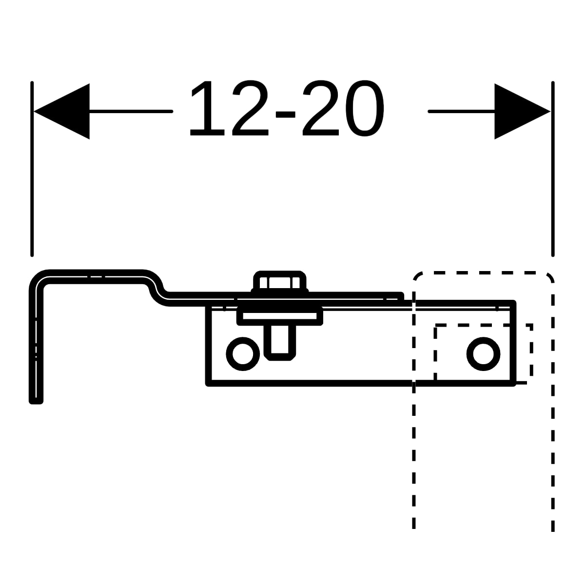 Geberit DuofixBasic Set Wandanker für Einzelmontage 111.839.00.1