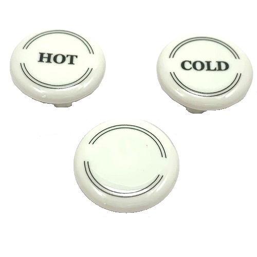 Hansgrohe Porzellankappen Axor Montreux hot/cold/Ringe 97987000