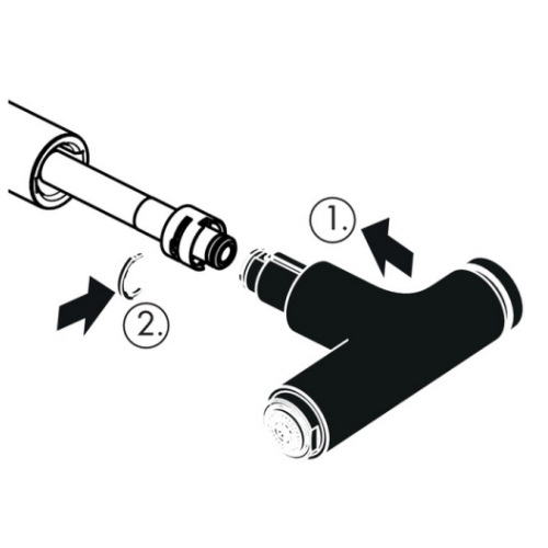 Hansgrohe Ausziehbrause Metris/Talis Select Spültischmischer edelstahl-optik 93174800
