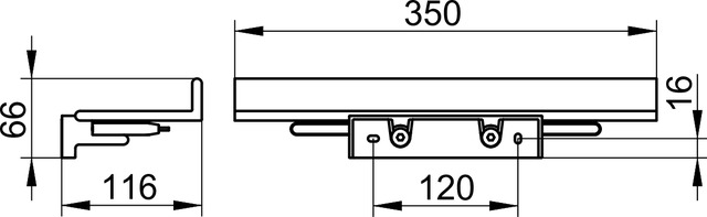 Keuco Duschablage REVA mit integriertem Glasabzieher weiß 12859510000