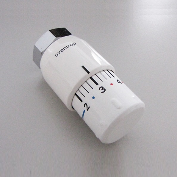 Oventrop Thermostatkopf "Uni SH" 7-28 C, 0 * 1-5, Flüssig-Fühler, weiß 1012066