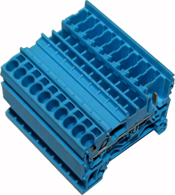 Wolf Reihenklemme steckbar X-COM S2,5, blau 2744942