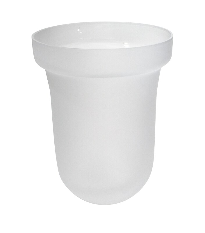 Emco Bürstenglas Barolo Ersatzglas zu S2215, Kristallglas satiniert 221500090
