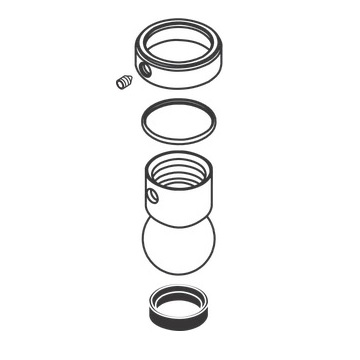 Hansgrohe Gelenkkugel mit Sicherungsring chrom 98941000