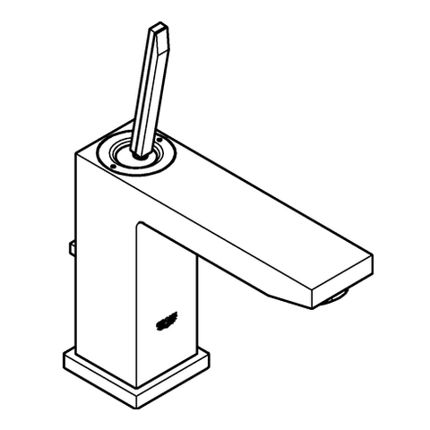 Grohe Eurocube Joy Einhand-Waschtischbatterie chrom M-Size 23657000