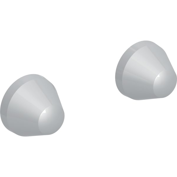 Geberit Set Deckkappen für Befestigungsset für Urinal, verchromt 596440000