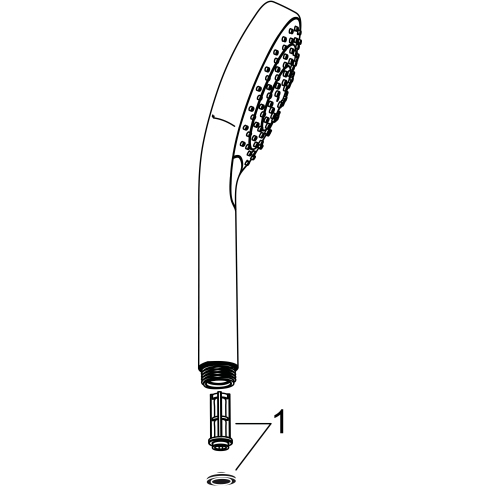 Hansgrohe Handbrause Croma Select S Vario weiss/chrom 26802400