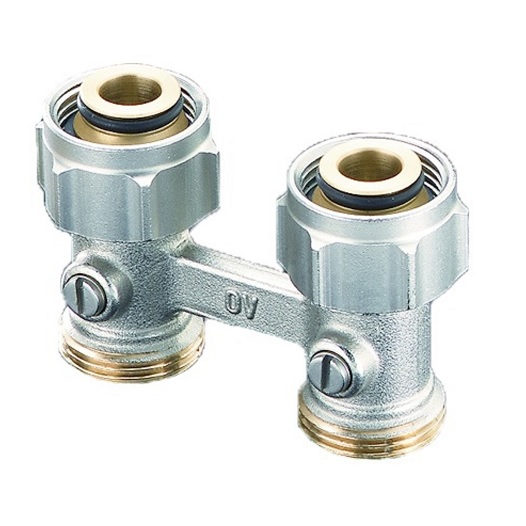 Oventrop Absperrverschraubung ZB "Multiflex F", 3/4"ÜMx3/4"AG 1015813