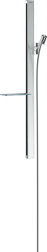 Hansgrohe Brausestange Unica E 900mm mit Isiflex Brauseschlauch 1600mm, Chrom 27640000