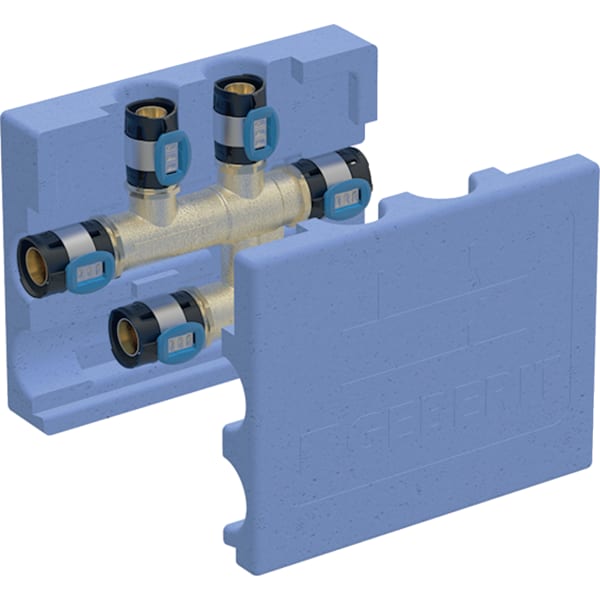Geberit FlowFit Kreuzungs-T-Stück mit Dämmbox SiBr d20-d20-d20 619.331.00.1