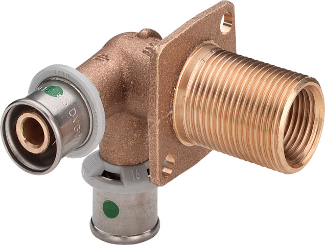 Viega Sanfix P Doppelwanddurchführung mit SC-Contur 2132.4 in 16mmxRp1/2x35mm 304119