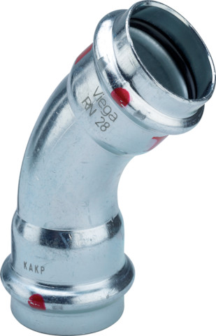 Viega Bogen 45 Grad mit SC Prestabo 1126 in 12mm 604448