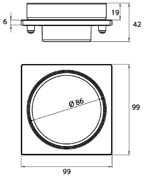 Emco Seifenhalter Liaison für Reling chrom 183000102