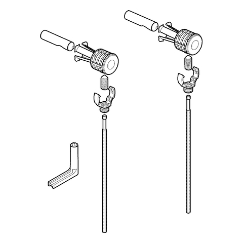 Grohe Befestigungssatz für Cube Keramik Wand-Tiefspül-WC 49509000